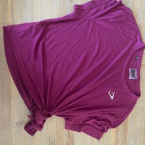 **SOLD**gymshark side tie tee